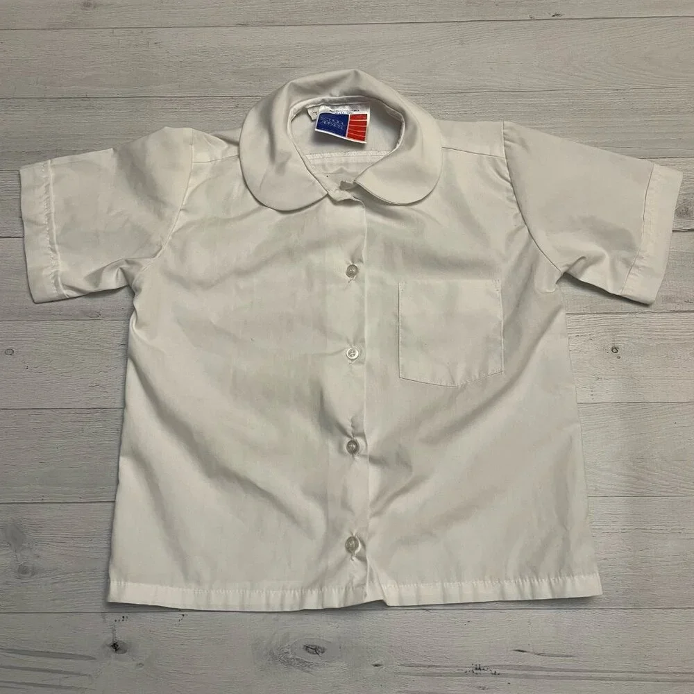 School apperal short sleeved button down‎ shirt 7